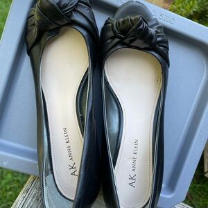 Anne Klein Black Wedges